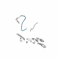OEM 2008 Kia Sportage Hose Assembly-Windshield Washer Diagram - 989501F100