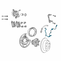 OEM 2011 Dodge Caliber Sensor-Anti-Lock Brakes Diagram - 5105062AC