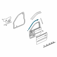 OEM 2000 Honda Accord Sub-Seal, L. FR. Door Diagram - 72365-S84-A01