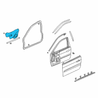 OEM 1999 Honda Accord Seal, R. FR. Door Hole Diagram - 72321-S84-A01