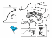 OEM 2021 Jeep Grand Cherokee L Fuel Pump Control Module Diagram - 68434538AA