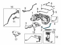 OEM 2021 Jeep Grand Cherokee L Strap-Fuel Tank Diagram - 68472578AA