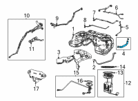 OEM 2021 Jeep Grand Cherokee L FUEL FILLER Diagram - 68498495AC