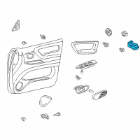 OEM Toyota Window Switch Diagram - 84820-60100