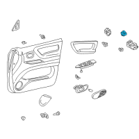 OEM 2004 Toyota Land Cruiser Window Switch Diagram - 84030-60060