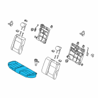 OEM 2021 Kia Rio Cushion Assembly-Rear Seat Diagram - 89100H9010SKA