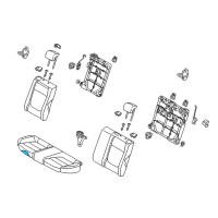 OEM 2019 Kia Rio Frame & Pad Assembly-Rear Diagram - 89150H9000