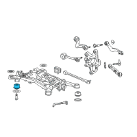 OEM 2007 Lexus LS460 Cushion, Rear Suspension Diagram - 52271-50061