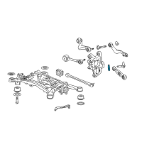 OEM 2008 Lexus LS460 Plate, Rear Suspension Toe Adjust, NO.2 Diagram - 48452-50030