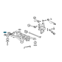 OEM 2007 Lexus LS460 Stopper, Rear Suspension Member, Upper Diagram - 52278-50030