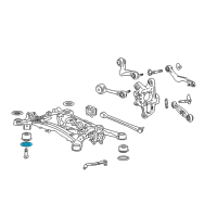 OEM 2013 Lexus LS460 Stopper, Rear Suspension Member, Lower Diagram - 52273-50020