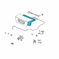 OEM 2004 Acura TL Weatherstrip, Trunk Lid Diagram - 74865-SEP-A01