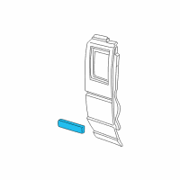 OEM 2010 Ford Ranger Side Molding Diagram - 6L5Z-1325532-APTM