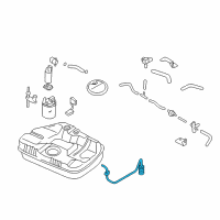 OEM 2005 Hyundai Tiburon Plate & Bracket Assembly-Fuel Diagram - 31113-2D500