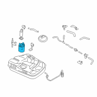 OEM Hyundai Tiburon Fuel Filter Intake Assembly Diagram - 31911-2C000