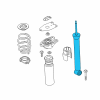 OEM 2021 BMW X1 Rear Shock Absorber Diagram - 33-50-6-886-762