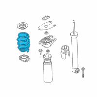 OEM BMW X1 REAR COIL SPRING Diagram - 33-53-6-866-776