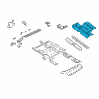 OEM Chrysler 300M Pan-Center Floor Diagram - 4580034AF