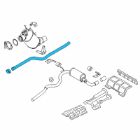 OEM BMW 328d Catalytic Converter Diagram - 18-30-8-570-176