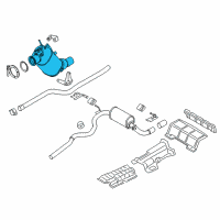 OEM BMW X3 Exhaust Pipe Diagram - 18-30-8-583-372