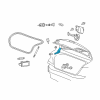 OEM Chrysler 200 Hinge-Deck Lid Diagram - 5074539AG