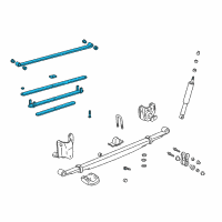 OEM 2000 Toyota Tundra Leaf Spring Assembly Diagram - 48210-0C040