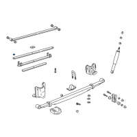 OEM 2003 Toyota Tundra Leaf Spring Silencer Diagram - 48252-0C010