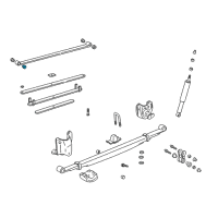 OEM 2001 Toyota Tundra Leaf Spring Bushing Diagram - 90389-A0007