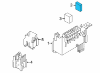 OEM 2021 Nissan Rogue Fuse Diagram - 24319-7992A