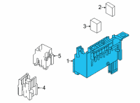 OEM Nissan Housing-Fusible Link, Holder Diagram - 24381-6RA0A