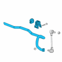 OEM 2020 GMC Acadia Stabilizer Bar Diagram - 84346082