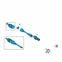 OEM Scion Axle Assembly Diagram - 43410-12821