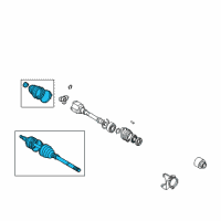 OEM 2015 Scion xB Outer Joint Assembly Diagram - 43470-49645