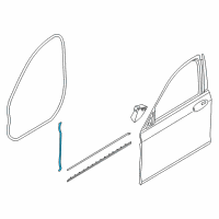 OEM 2022 BMW 750i xDrive Gasket A-Pillar Bottom Left Diagram - 51-76-7-336-049