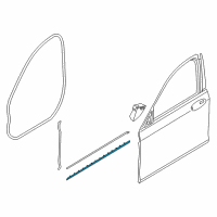 OEM 2018 BMW 740i xDrive Strip, Door, Bottom Right Diagram - 51-13-7-465-550