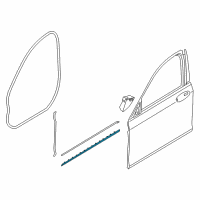 OEM 2021 BMW M760i xDrive Strip, Door, Bottom Right Diagram - 51-13-7-465-550