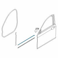 OEM 2022 BMW 750i xDrive Gasket Entrance Front Left Diagram - 51-76-7-341-641
