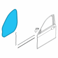 OEM 2022 BMW 750i xDrive Door Seal With Templates Diagram - 51-72-7-490-025