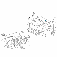 OEM Lexus LX470 Sensor Assy, Vapor Pressure Diagram - 89460-60010