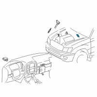 OEM 2001 Lexus LX470 Sensor Assy, Vapor Pressure Diagram - 89460-60010