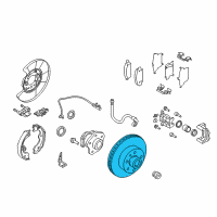 OEM 2017 Infiniti QX50 Rotor-Disc Brake, Rear Diagram - 43206-EG000