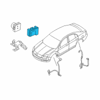 OEM Lincoln MKZ Control Module Diagram - 8E5Z-2C219-A