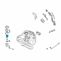 OEM 2002 Dodge Stratus Fuel Water Separator Filter Diagram - MR431089