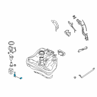 OEM 2005 Chrysler Sebring Fuel Gauge Tank Float Level Sending Unit Diagram - 1718A012