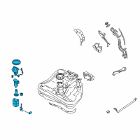 OEM 2001 Chrysler Sebring Fuel Pump/Level Module Kit Diagram - MR508283