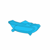 OEM Kia Sedona Front Fog Lamp Assembly, Right Diagram - 922024D300