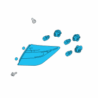 OEM 2015 Honda Crosstour Taillight Assy., R. Diagram - 33500-TP6-A11