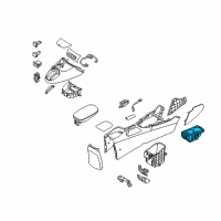 OEM 2015 Kia Soul EV Front Console Cup Holder Assembly Diagram - 84625E4000B2N