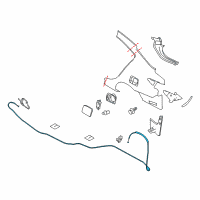 OEM 2015 Nissan Versa Cable Assy-Gas Filler Opener Diagram - 78822-3BA0A