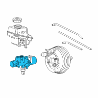 OEM 2007 Dodge Magnum Brake Mastr Cylinder Diagram - 5139153AA